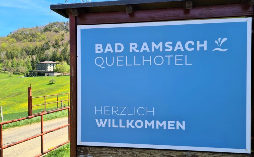 Bad Ramsach Quellhotel Eingangsschild